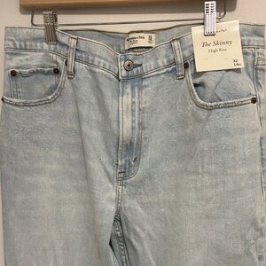 Abercrombie & Fitch Men's Skinny Jeans in Light Blue